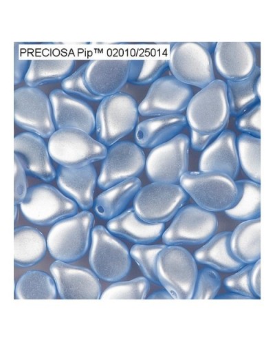 Pip karoliukai (žydros sp su perlų efektu) 5/7mm