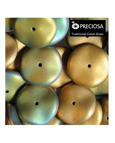 Preciosa Ripple žaliai auksinės spalvos su matiniu efektu