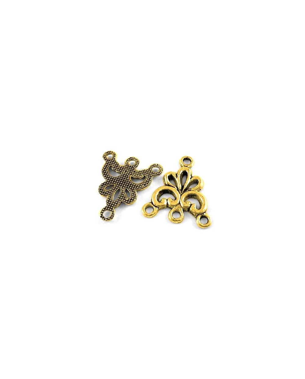 Paskirstytojas su 4 kilpomis aukso spalvos, trikampis, 20x17mm, 1 vnt.