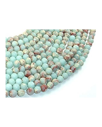 Jaspis sedimentinis aqua, apvalus, 6mm, 1 vnt.