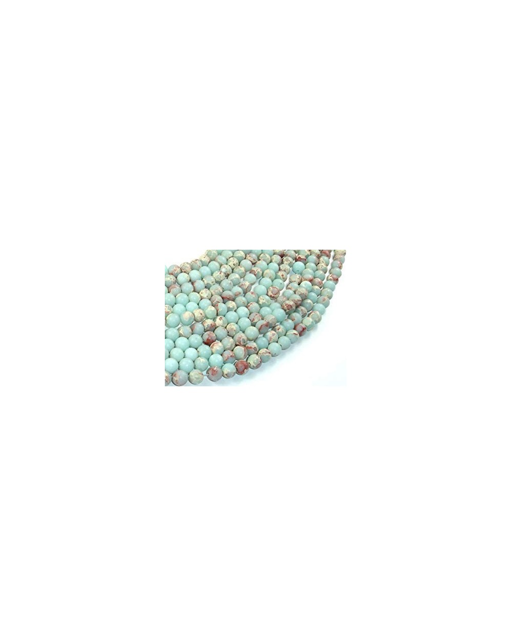 Jaspis sedimentinis aqua, apvalus, 6mm, 1 vnt.