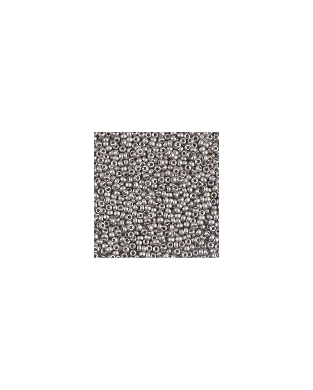 Biseris apvalus rocailles, matinės sidabro metallic sp., 2 mm, 7,5 gr