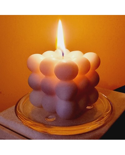Žvakė dekoratyvinė Kubas, 6x6 cm, 1 vnt.