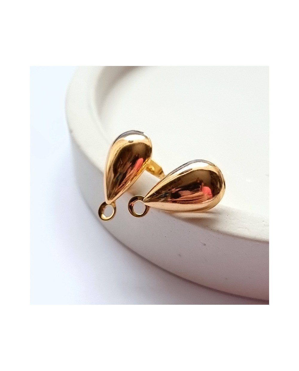 Banguoti Paauksuoti užsegimai premium, 24K, 15x88mm, 1 pora