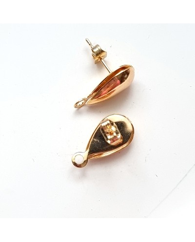 Banguoti Paauksuoti užsegimai premium, 24K, 15x88mm, 1 pora
