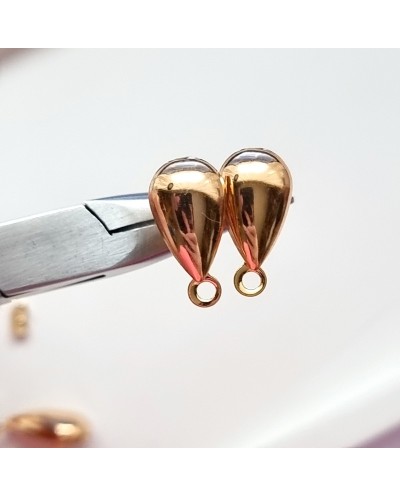 Banguoti Paauksuoti užsegimai premium, 24K, 15x88mm, 1 pora