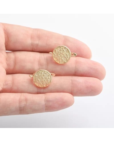Auskarų užsegimai paauksuoti, 18K, Premium, 13.10x18.2 mm, 1 pora