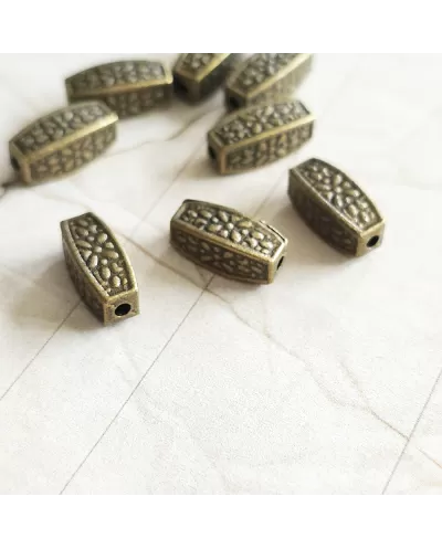 Intarpas antik. bronz. sp. 11x5 mm